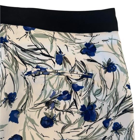 Zara White Floral Trousers Medium - Picture 7 of 10